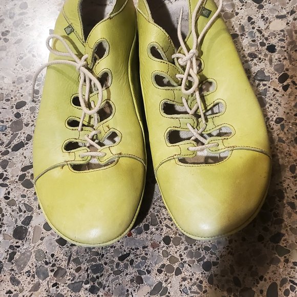 El naturalista Borago lime green leather Shoes Size 10.5 11 - Picture 4 of 4